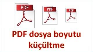 PDF dosya boyutu küçültme  **Altyazılı**