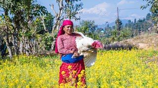 New Year Special  Rs.10000 Turkey Cooking And Eating || Best Village Cooking in Nepal