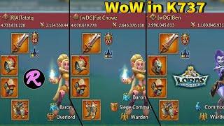 Lords Mobile WoW Time!! Again Blackwing?? Kingdom 737  | KM!, KW5, KW1, vs wDG, //E, R|A, PuV