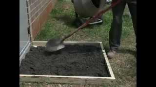 How to make a Concrete Slab with Sakrete