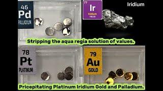 Extracting Platinum, Iridium, Gold, and Palladium from Aqua Regia"#goldprocessing
