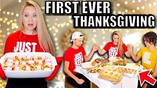 BRITISH FAMILY TRIES THANKSGIVING FOOD FOR THE FIRST TIME!