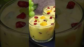 Easy Desserts | Fruit Custard Recipe | Fruit Salad With Custard Sauce | How To Make Fruit Custard