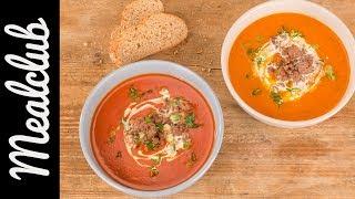 Tomatensuppe mit gebratenem Hack (Produkttest) | MealClub