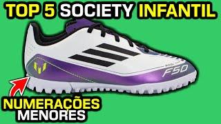 Top 5 MELHORES chuteiras SOCIETY INFANTIS - Analisei chuteiras para CRIANÇAS