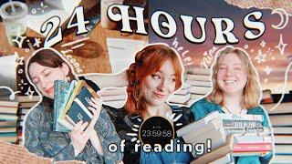 we tried to read for 24 HOURS STRAIGHT… 🫠 readathon vlog with friends ️