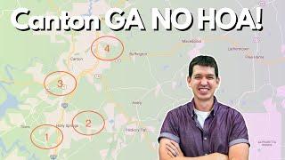 Canton GA Neighborhood Tour NO HOA | Moving to Canton GA