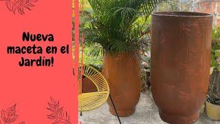 COMO HACER MACETA GRANDE PARA BALCÓN// DIY