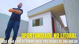 Casa NOVA a venda em Caraguatatuba! Casa de praia no litoral de Sp! OPORTUNIDADE! Tour completo