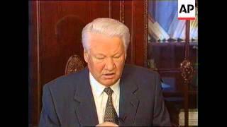 RUSSIA: BORIS YELTSIN MAKES STATEMENT OVER ALEXANDER LEBED SACKING