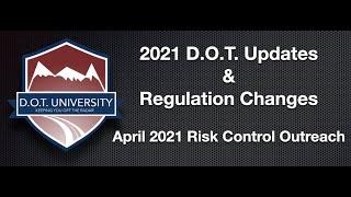 F&P - DOT Safety Outreach 4-15-2021 - FMCSA Clearing House, HOS Update, & DOT File Management