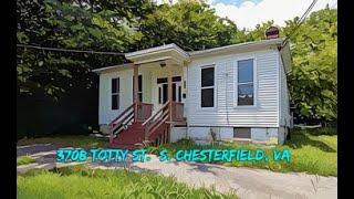 3 Bedroom Renovated Home for Sale 3708 Totty St. S. Chesterfield, VA