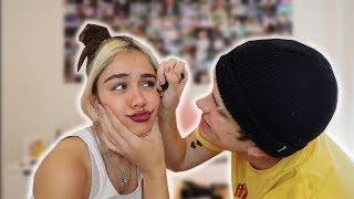 MY BOYFRIEND DOES MY MAKEUP CHALLENGE