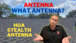 Stealth Ham Radio Antenna the HOA Will Never Find: CHA OCF40 Dipole attached to the ROOF RIDGE VENT