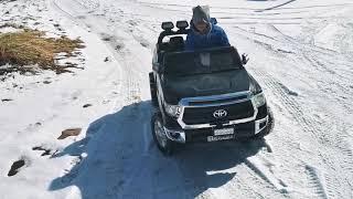 KIDS FAIL Don't BUY 2wd power wheels in winter Toyota tundra