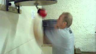 Dicky Eklund working the new speed bag