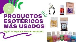 Productos esotéricos más vendidos en una tienda esotérica