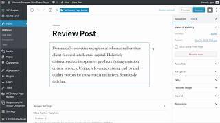 Ultimate Reviewer: Inserting A Predefined Review Template (WPBakery Page Builder)