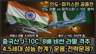 인도 파키스탄 공중전, J-10C 미사일에 격추당한 인도의 라팔.. 성능문제? 운용·전략 문제!