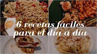 6 RECETAS FÁCILES Y RIQUÍSIMAS PARA EL DIA A DIA | #vlogember8