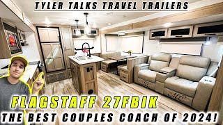 BEST COUPLES TRAVEL TRAILER FOR 2024 AND 2025 HANDS DOWN! SUPER LIGHT WEIGHT: FLAGSTAFF 27FBIK