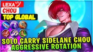 Solo Carry Sidelane Chou Aggressive Rotation [ Top Global Chou ] ʟᴇxᴀツ - Mobile Legends Emblem Build