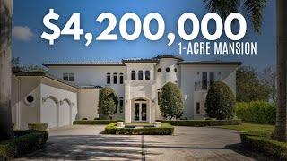 Inside a $4,200,000 1-ACRE MANSION in Miami