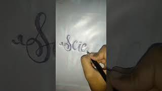 science calligraphy by navodayan artist akanksha #jnv #navodayan #science #calligraphy #trending