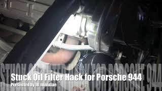 Stuck Oil Filter Removal Hack for Porsche 944