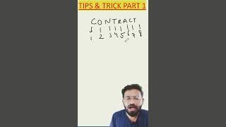 Trick to Remember Sections of Indian Contract Act 1872 Part 1 #judiciary