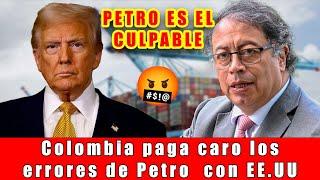  Trump castiga a Colombia: ¡10% de arancel por culpa de Petro! 