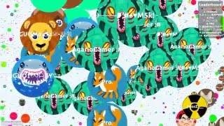 AGAR.IO LOBBY 300K MASS TEAMS VS TEAMS KRAKEN DESTROYING PARTY (186195 MASS)