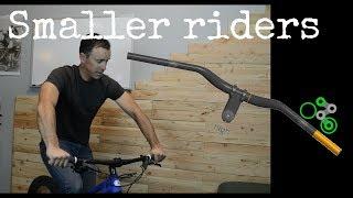 Mountain Bike Handlebar Setup for smaller riders