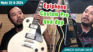 Cặp guitar điện Epiphone Lespaul Custom Pro cực kỳ chất lượng và giá cực tốt | Amigos Guitars Shop