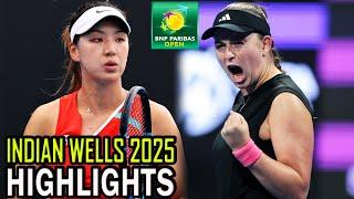 Jelena Ostapenko vs Xinyu Wang Round 2 Highlights | Indian Wells 2025