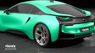 Vicrez Vinyl Car Wrap Film vzv10145 Satin Metallic Tiffany Green