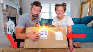 Our Ultimate Family Entertainment Setup | BenQ 4K Ultra Short Throw Projector V7050i