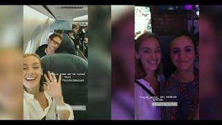 Rachel skarsten and Kris holden riedon on flight Toronto to Atlanta #110