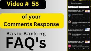Video # 58 | Comments Response | March 23, 2025 | Banking FAQ's | Huma Usman