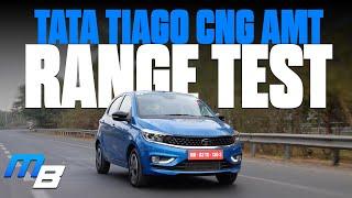 Tata Tiago CNG AMT - Range Test & 0-100 Test | MotorBeam
