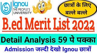 ignou bed merit list 2022 |ignou bed cut off 2022 | ignou bed merit list Jaipur | bed | ignou
