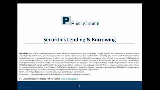 Webinar: Securities Lending & Borrowing (SLB)