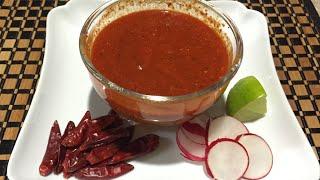 SALSA  DE CHILE DE ARBOL   RECETA DELICIOSA!