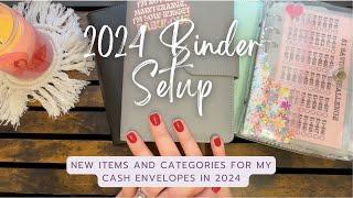 My New Binder Setup for 2024 | Cash Envelope System | Savings Goals | Zero Based Budgeting