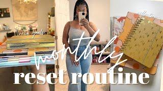 AUGUST RESET| MONTHLY ROUTINE +REFLECTION +GOAL SETTING