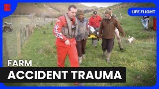 Head Trauma on a Remote Farm - Life Flight - Medical Documentary