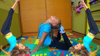 ЙОГА ЧЕЛЛЕНДЖ с КУКЛОЙ БАРБИ! Гимнастика с Ярославой YOGA CHALLENGE!
