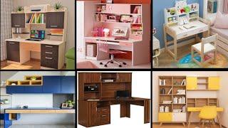 Modern Study Table Designs/Study Table With Boxself Design idea/Small Space Study Table Design