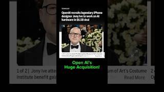 OpenAI Recruited the Designer of iPhone Jony Ive! #stocks #howtoearnmoneyfromusstockmarket