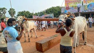 కొండూరు న్యూ క్యాటగిరి బండలాగుడు పోటీలు 16వ జత బుచ్చిరెడ్డి రామకృష్ణారెడ్డి పైపాడు గ్రామం వడ్డేపల్లి